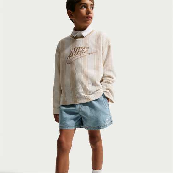 Nike Дънкови Къси Панталони Unisex Kids' Denim Shorts Nike Дънкови Къси Панталони Unisex Kids' Denim Shorts