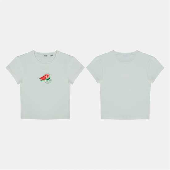 Jack Wills Women's Graphic Cotton Short Sleeve Crew Neck Print Crop Top Watermelon Jack Wills Women's Graphic Cotton Short Sleeve Crew Neck Print Crop Top Watermelon