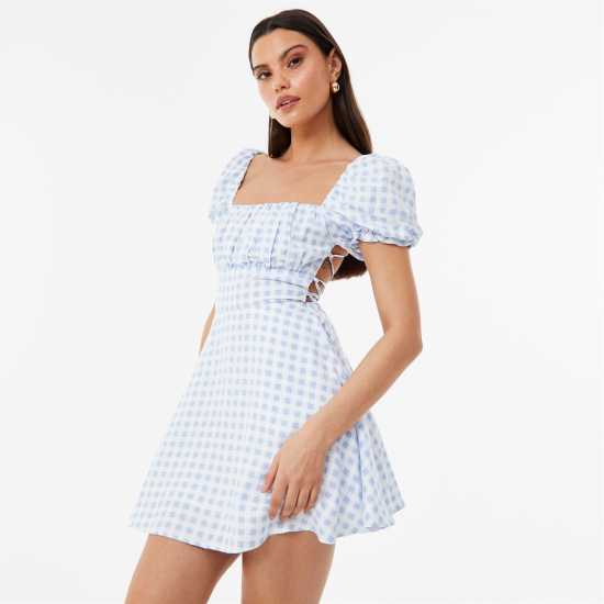 Дамски поли и рокли Jack Wills Tie Back Dress Гингъм Jack Wills Tie Back Dress Гингъм Дамски поли и рокли