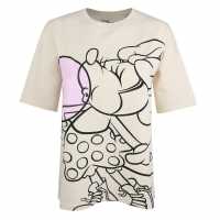 Disney Short Slv Tee Ld00 Minnie Bubblgum Дамски тениски и фланелки