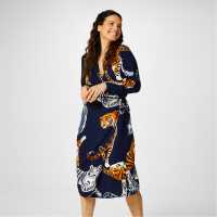 Biba Kimono Wrap Dress  Дамски поли и рокли
