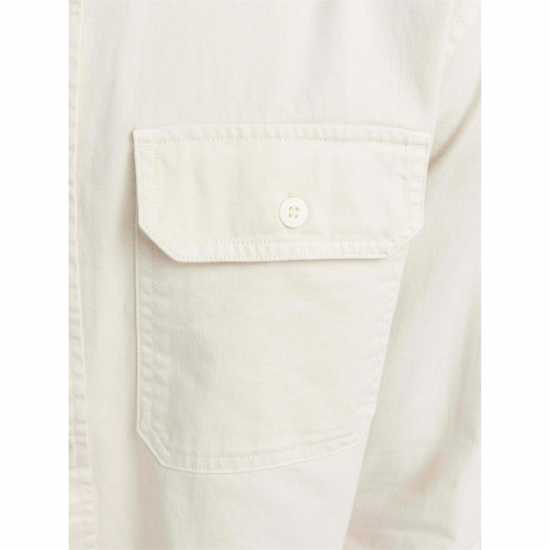 Мъжка Риза Jack And Jones Travis Shirt Mens Moonbeam Мъжка Риза Jack And Jones Travis Shirt Mens Moonbeam