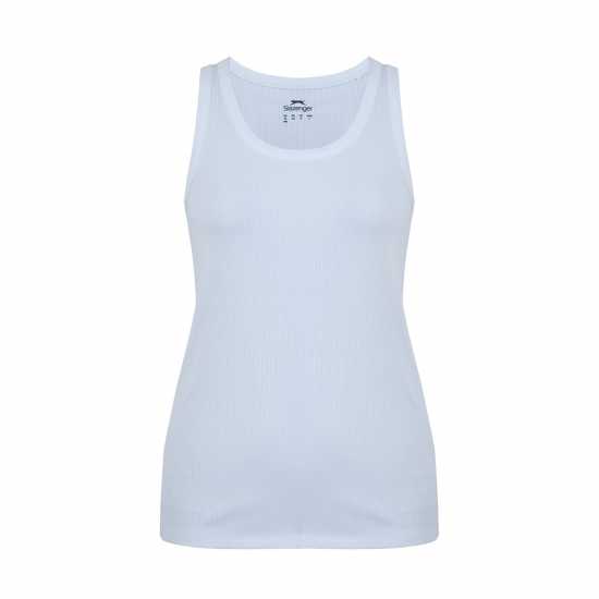 Slazenger V Neck Vest Ld00 Бяло Дамски тениски и фланелки
