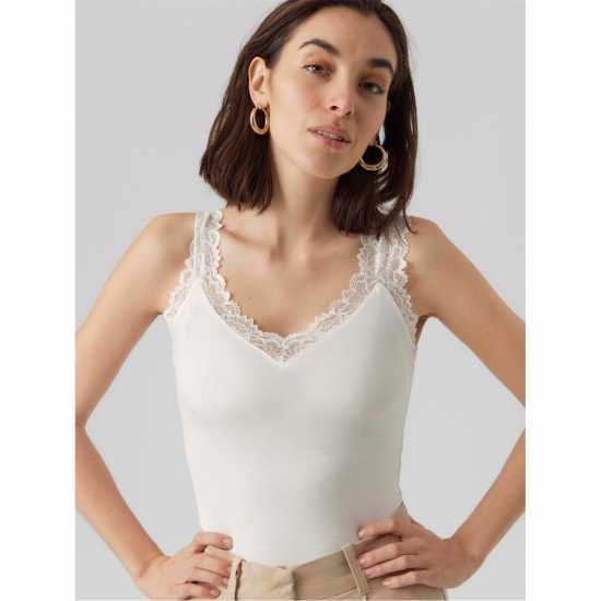 Vero Moda Vm Rosa Sl Top Ld62 Snow White Vero Moda Vm Rosa Sl Top Ld62 Snow White
