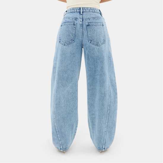 I Saw It First Barrel Leg Seam Jean I Saw It First Barrel Leg Seam Jean