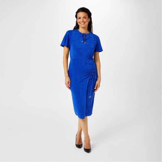 Дамски поли и рокли Biba Рокля Жарсе Keyhole Jersey Dress Синьо Biba Рокля Жарсе Keyhole Jersey Dress Синьо Дамски поли и рокли