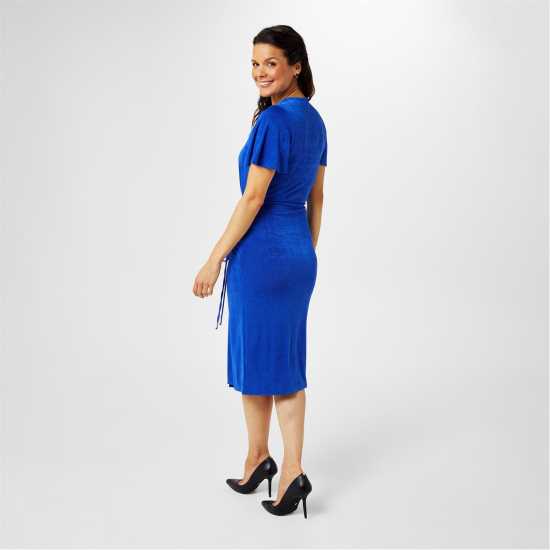 Дамски поли и рокли Biba Рокля Жарсе Keyhole Jersey Dress Синьо Biba Рокля Жарсе Keyhole Jersey Dress Синьо Дамски поли и рокли