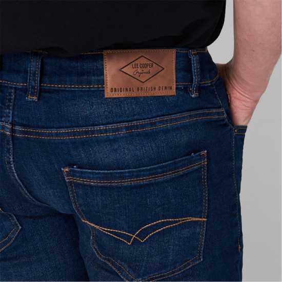 Lee Cooper Мъжки Дънки Класически Regular Jeans Mens Dark Wash Мъжки дънки