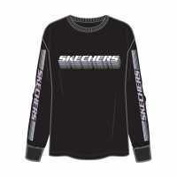 Skechers Stacked Ls Tee T-Shirt Womens  Дамски тениски и фланелки