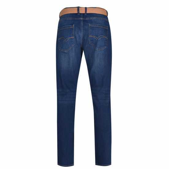 Мъжки дънки Lee Cooper Мъжки Джинси С Колан Belted Jeans Mens Тъмно перо Lee Cooper Мъжки Джинси С Колан Belted Jeans Mens Тъмно перо Мъжки дънки