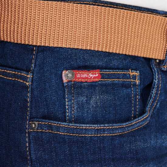 Мъжки дънки Lee Cooper Мъжки Джинси С Колан Belted Jeans Mens Тъмно перо Lee Cooper Мъжки Джинси С Колан Belted Jeans Mens Тъмно перо Мъжки дънки