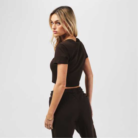 Jack Wills Cropped Baby T-Shirt Цвят 1 Дамски тениски и фланелки