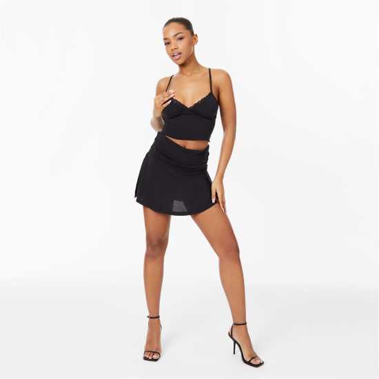 Дамски тениски и фланелки Jack Wills Lace Trim Cami Top Jack Wills Lace Trim Cami Top Дамски тениски и фланелки