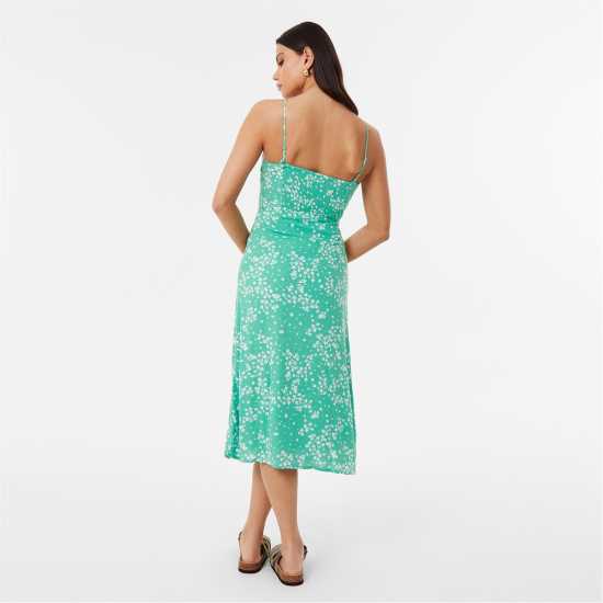 Дамски поли и рокли Средна Рокля Jack Wills Midi Dress Зелено печатане Средна Рокля Jack Wills Midi Dress Зелено печатане Дамски поли и рокли