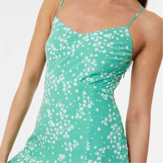 Дамски поли и рокли Средна Рокля Jack Wills Midi Dress Зелено печатане Средна Рокля Jack Wills Midi Dress Зелено печатане Дамски поли и рокли