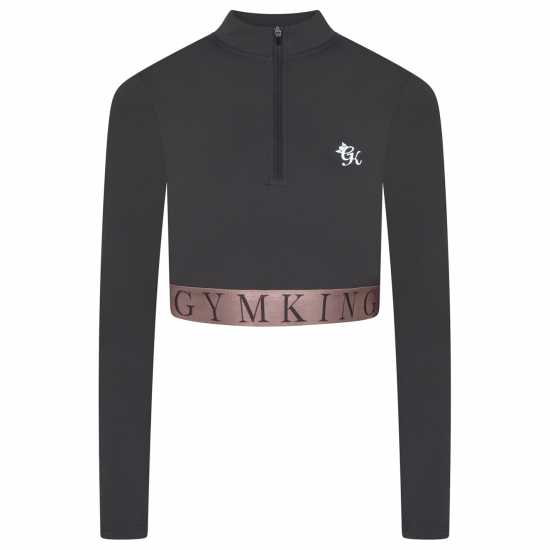 Impact Quarter Zip Funnel - Black  