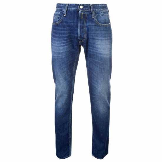 Replay Newbill Comfort Fit Straight Jeans Mid Wash - 