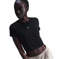 Nike Chill Crop Tee Ld53 Черно Дамски тениски и фланелки