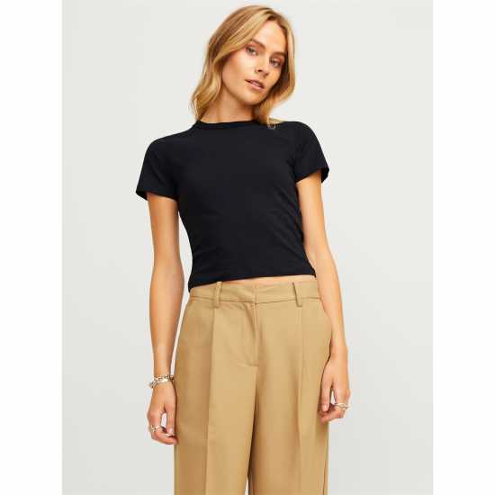 Jjxx Gigi Baby Tee Черно Дамски тениски и фланелки