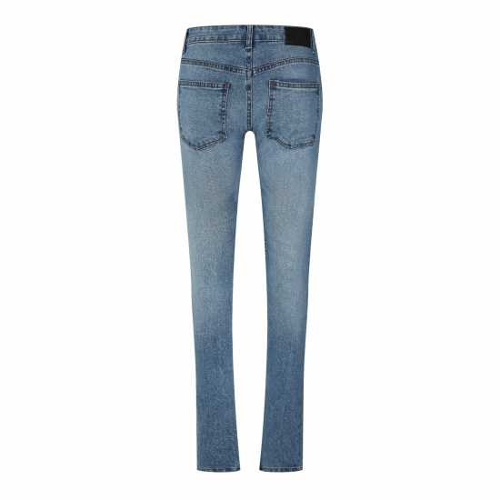 Мъжки Джинси Dfnd London London Core Essential Denim Jeans Mens Средно синьо Мъжки дънки