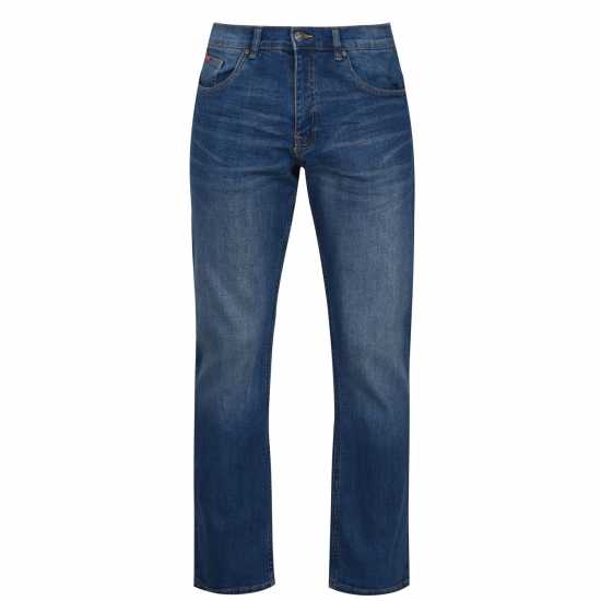Lee Cooper Мъжки Дънки Над Глезена Bootcut Jeans Mens Vintage Wash Мъжки дънки