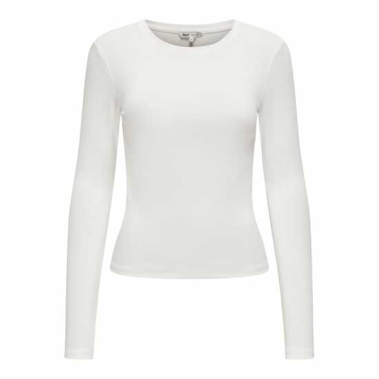 Горнище С Дълъг Ръкав Only Riley Long Sleeve Top Облачен Танцьор Дамски тениски и фланелки