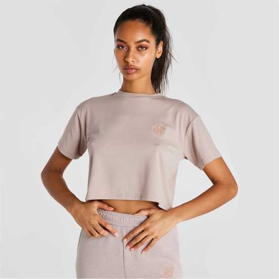Дамски тениски и фланелки Siksilk Sports Essentials Crop Top Womens Розово Siksilk Sports Essentials Crop Top Womens Розово Дамски тениски и фланелки