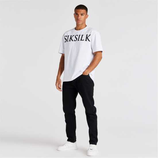 Мъжки дънки Мъжки Дънки Siksilk Straight Legged Jeans Mens Черно Мъжки Дънки Siksilk Straight Legged Jeans Mens Черно Мъжки дънки