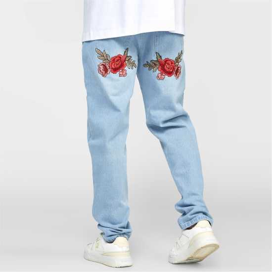 Мъжки дънки Мъжки Дънки Siksilk Straight Legged Jeans Mens Светло синьо Мъжки Дънки Siksilk Straight Legged Jeans Mens Светло синьо Мъжки дънки