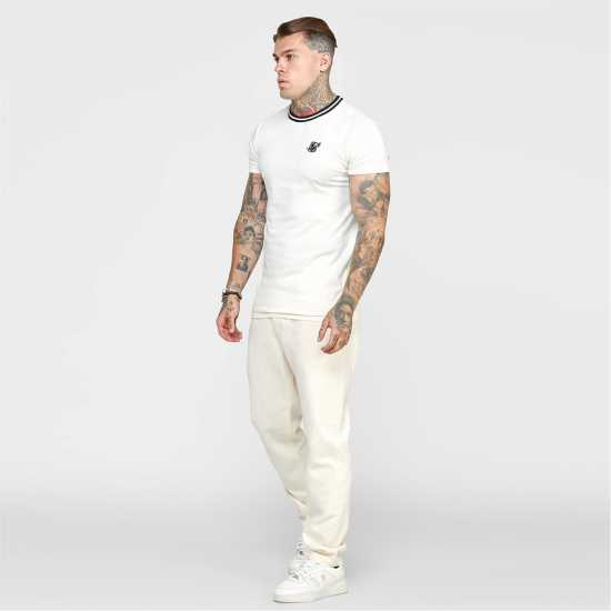 Мъжки дънки Мъжки Дънки Siksilk Straight Legged Jeans Mens Екрю/Камък Мъжки Дънки Siksilk Straight Legged Jeans Mens Екрю/Камък Мъжки дънки