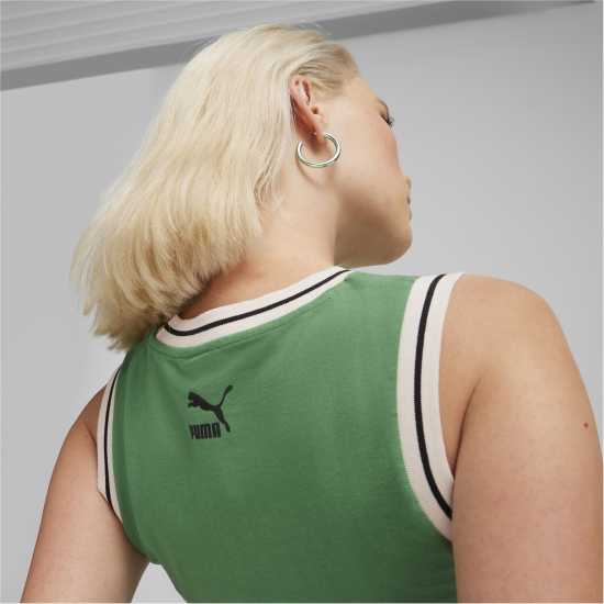 Puma Team For The Fanbase Graphic Cr Crop Top Womens  Дамски тениски и фланелки