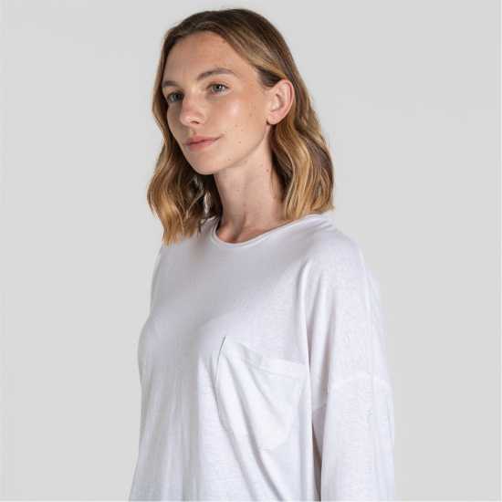 Craghoppers Crag Emere Ls Tshirt Ld99 White Craghoppers Crag Emere Ls Tshirt Ld99 White