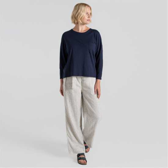 Craghoppers Crag Emere Ls Tshirt Ld99 Blue Navy 
