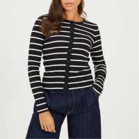 Brave Soul Bs Womens Long Sleeve Button Down Striped Jersey Top  