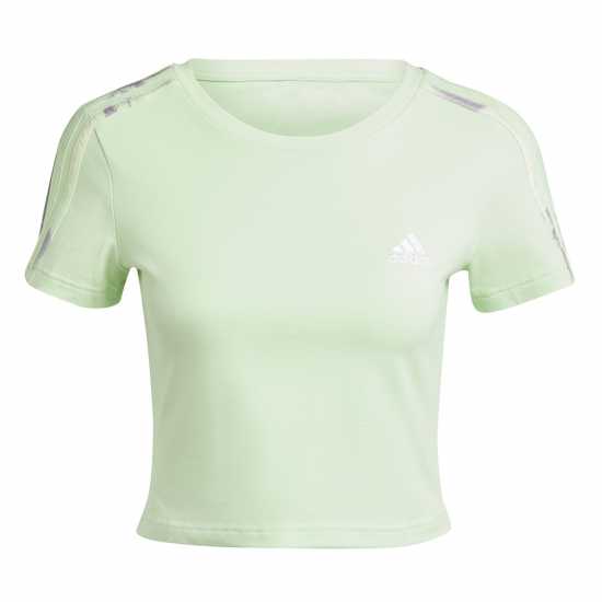 Adidas W 3S Baby T Crop Top Womens Adidas W 3S Baby T Crop Top Womens
