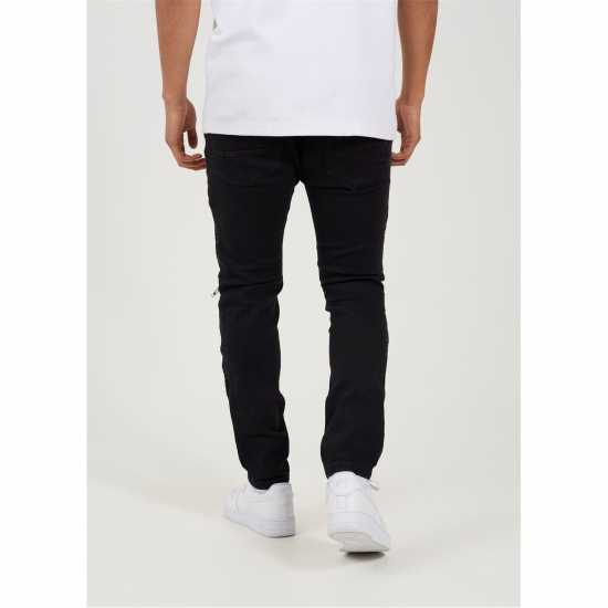 Brave Soul Wash Bike Jean With Stitch Detail Въгленово измиване Мъжки дънки