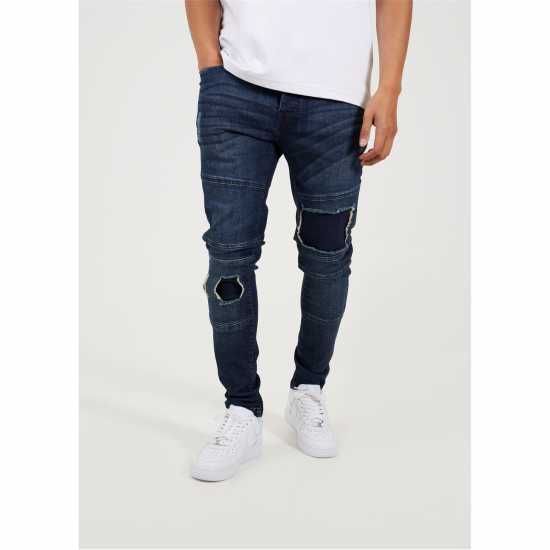Brave Soul Blue Biker Jean  Мъжки дънки