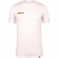 Grays Tangent T-Shirt Sn10 White Мъжко облекло за едри хора