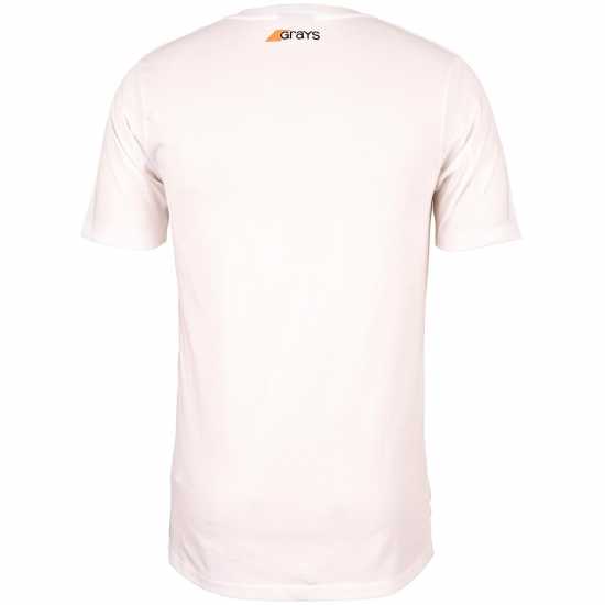 Grays Tangent T-Shirt Sn10 White Мъжко облекло за едри хора