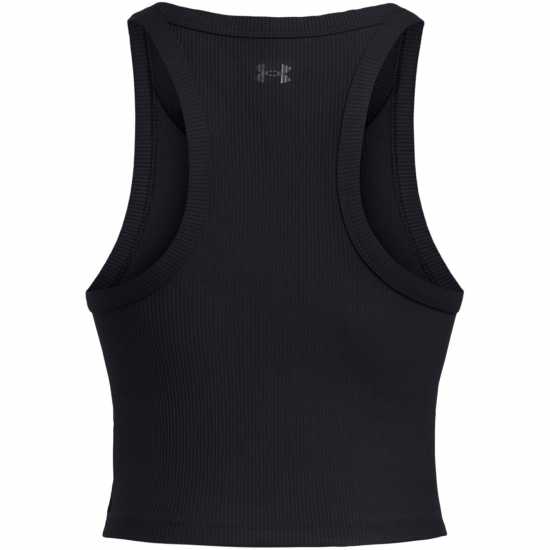 Under Armour Meridian Rib Cropped Tank Womens Черно Дамски тениски и фланелки