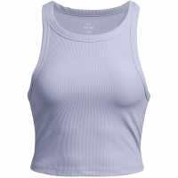 Under Armour Meridian Rib Cropped Tank Womens Лилаво Дамски тениски и фланелки