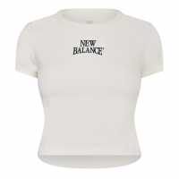 New Balance NBLS Baby Tee Ld63 White/Black 
