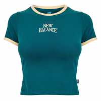 New Balance Women's Crop Top Green 