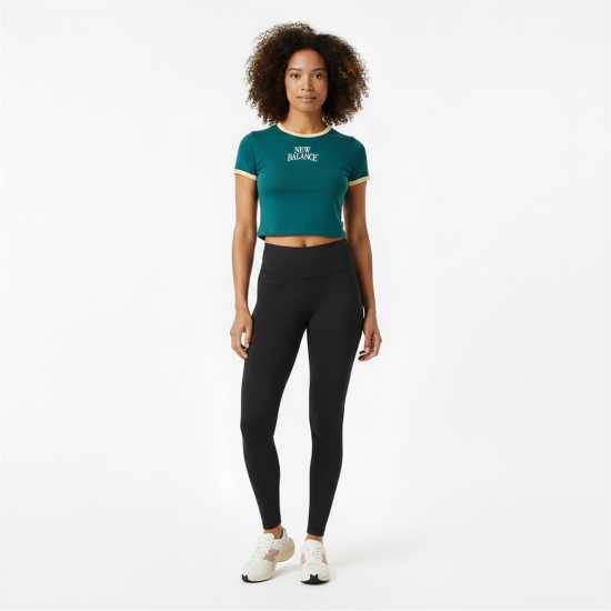 New Balance Women's Crop Top Green 