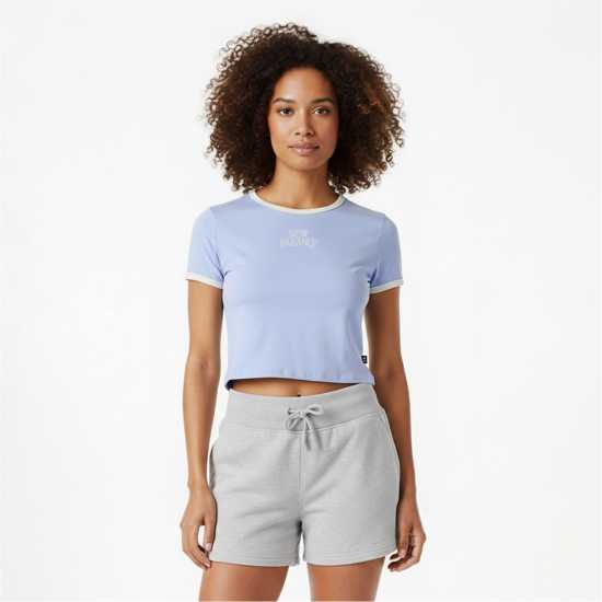 New Balance Women's Crop Top Lilac New Balance Women's Crop Top Lilac