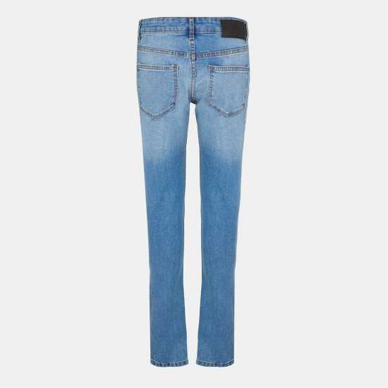 Мъжки дънки Dfnd London Ripped Denim Jeans Светло синьо Dfnd London Ripped Denim Jeans Светло синьо Мъжки дънки