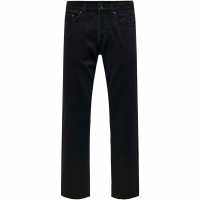 Only And Sons Men's Straight Leg Jeans Black 