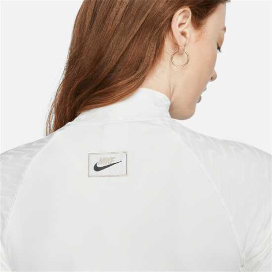 Nike Тениска Sportswear Funnel Neck T Shirt Sail Дамски тениски и фланелки