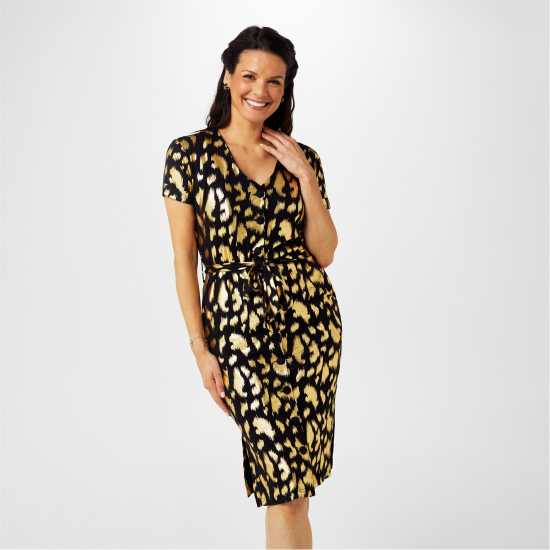 Biba Десенирана Рокля Foil Printed Dress  Дамски поли и рокли