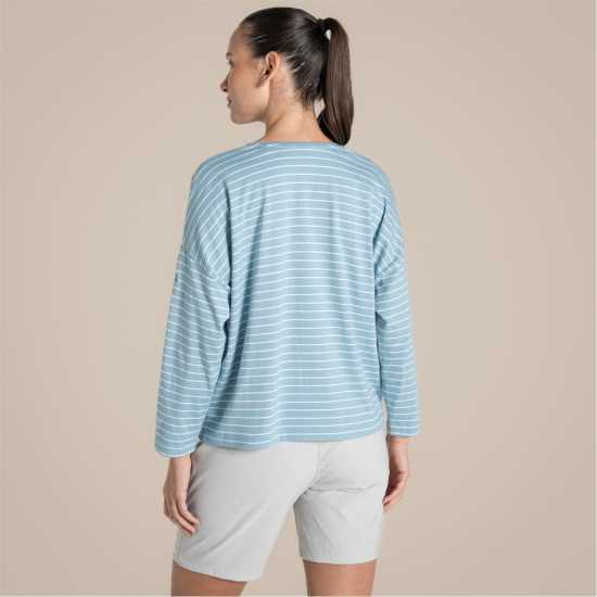 Craghoppers Women's Kielder Long Sleeve T-Shirt SkyBlueStr 